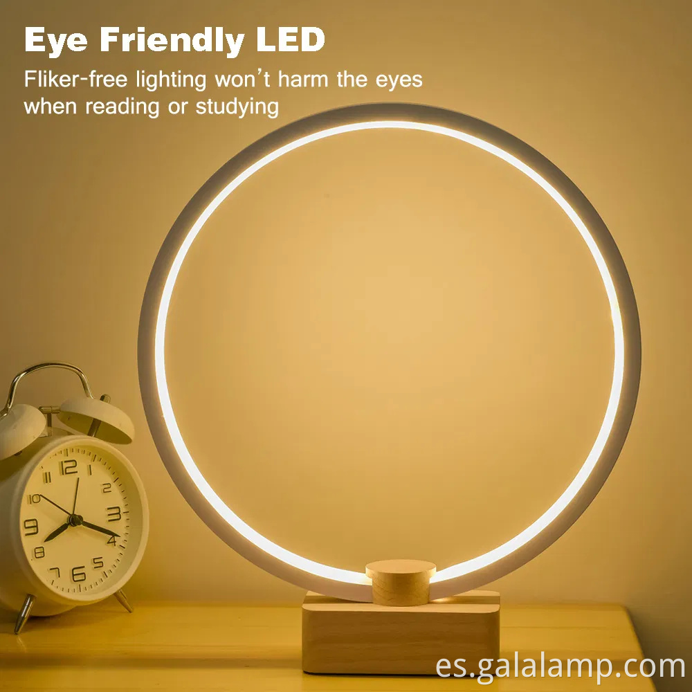 Madera sólida inteligente, lámpara de escritorio LED, creatividad única, regalo USB